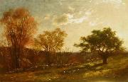 Charles Furneaux Landscape Study, Melrose, Massachusetts, oil painting by Charles Furneaux Spain oil painting artist